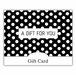 Gift Card Holder - Black Polka-dots (100 pack)