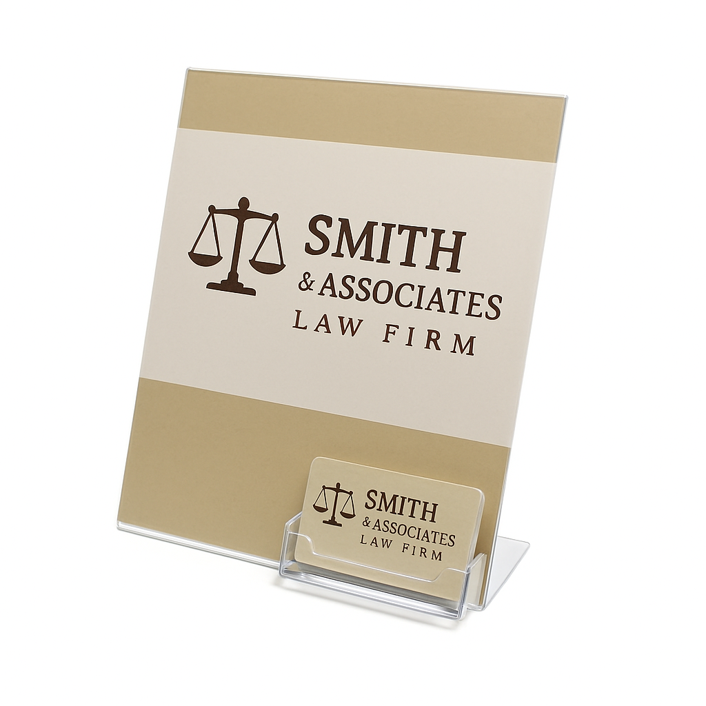 1-Pocket Gift Card Display - 8.5 x 11 - Image 5