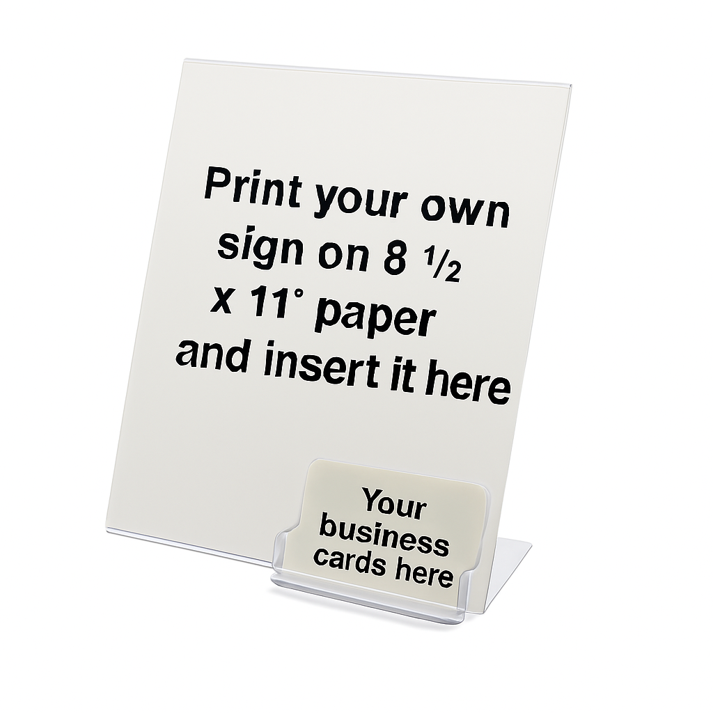 1-Pocket Gift Card Display - 8.5 x 11 - Image 4