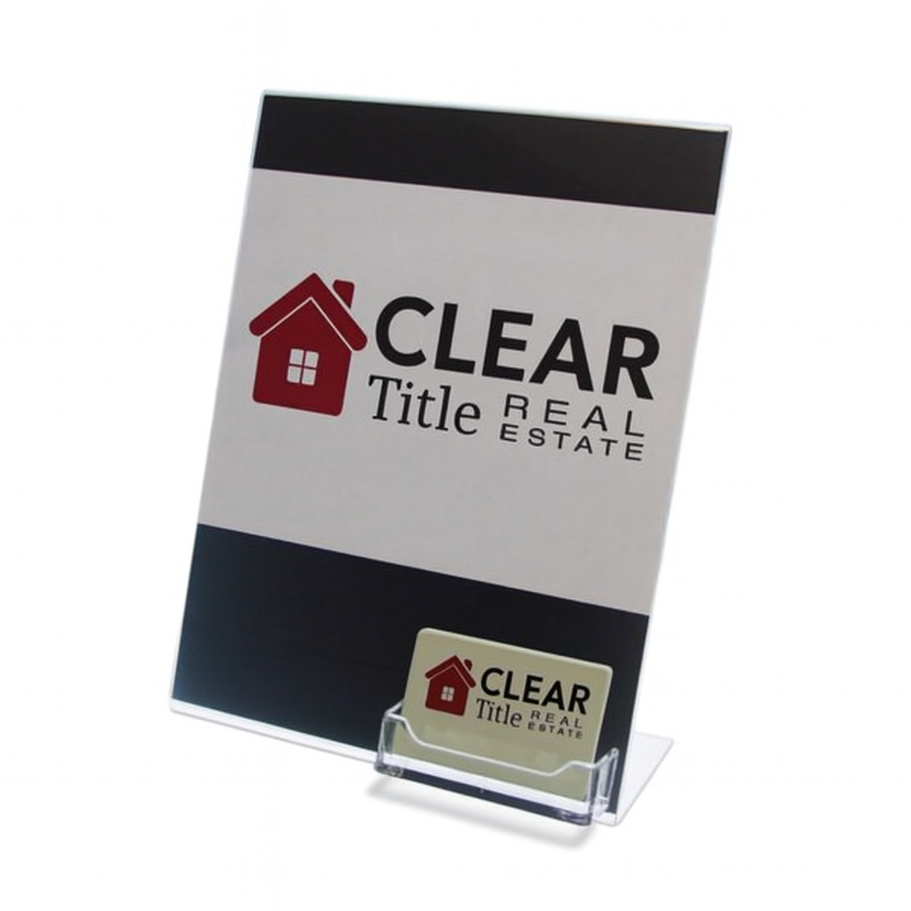 1-Pocket Gift Card Display - 8.5 x 11