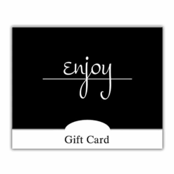 Gift Card Holder - Enjoy, Black Script (100 pack)