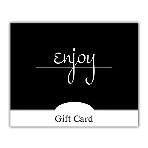 Gift Card Holder - Enjoy, Black Script (100 pack)