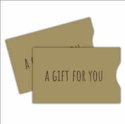 Kraft Gift Card Sleeve - A Gift For You (100 Pack)