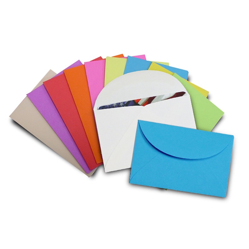 Gift Card Envelopes - 100-count Mini Envelopes, Paper Business Card  Envelopes, Bulk Tiny Envelope Pockets For Small Note Cards, 10 Colors, -  Temu