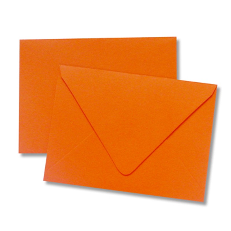 4x6 Lace Gift Card Envelopes, 5 Pcs Paper Mini Envelope, Orange
