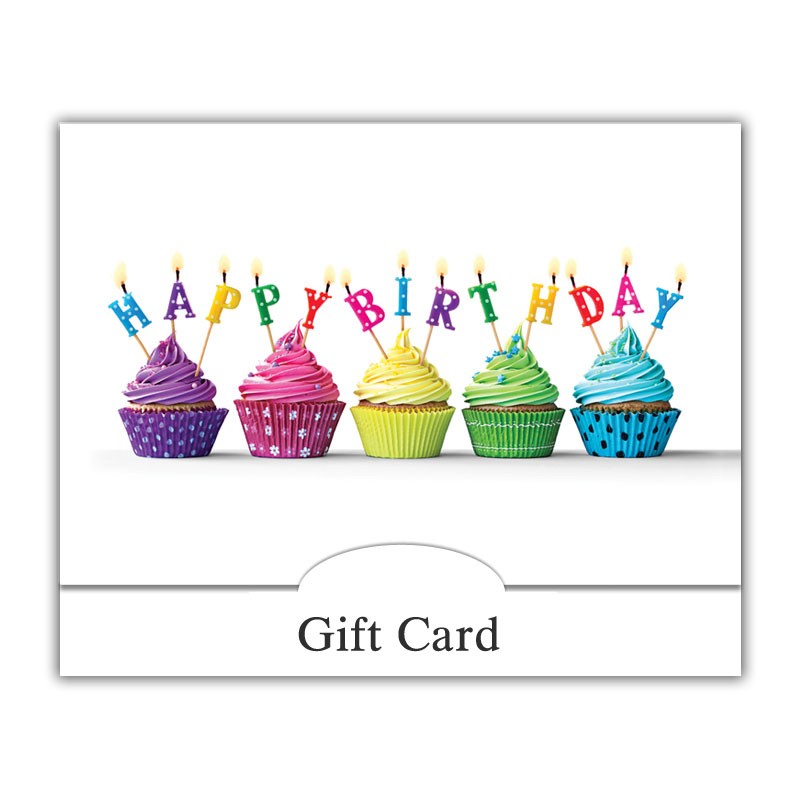  Carte cadeau  - Imprimer - Cupcakes d'anniversaire:  Gift Cards